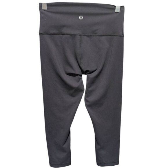 LULULEMON ATHLETICA Wunder Train Hi-Rise Crop 21" In Black Size 6 - Picture 5 of 5